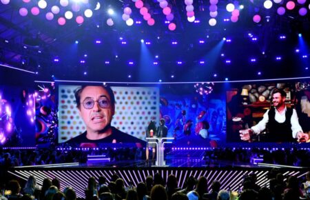 Robert Downey Jr. accepting Best Hero at the 2019 MTV Movie & TV Awards