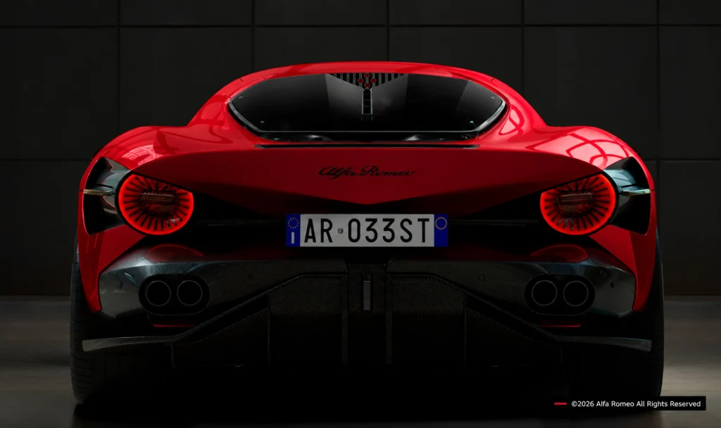alfa romeo 33 stradale rear credited